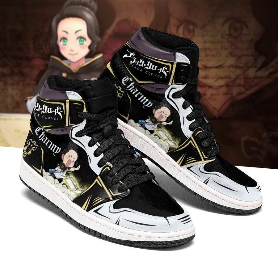 Black Clover Shoes - סניקרס צ'ארמי ג'ורדן - תלתן שחור