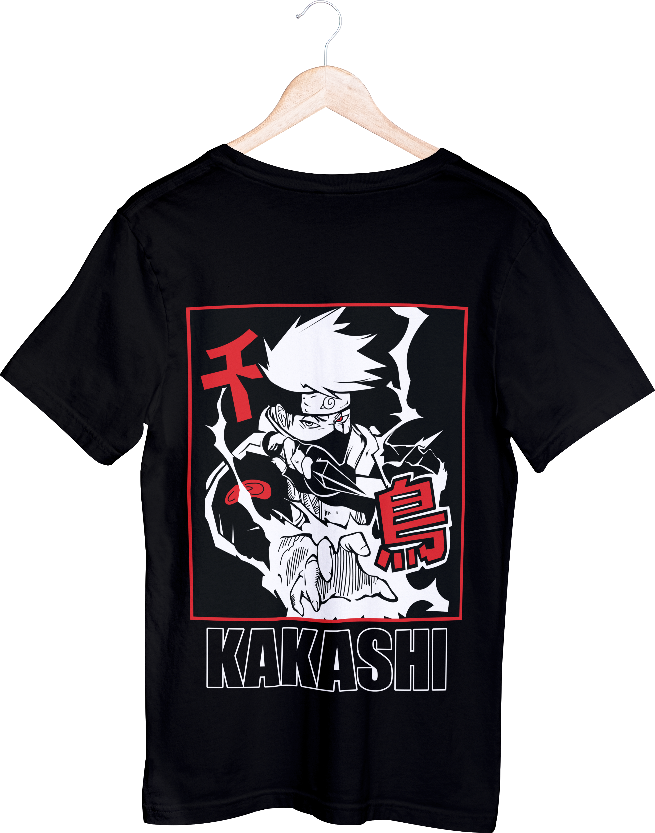 Naruto Tops - חולצה קאקאשי צ'ידורי וקונאי - נארוטו