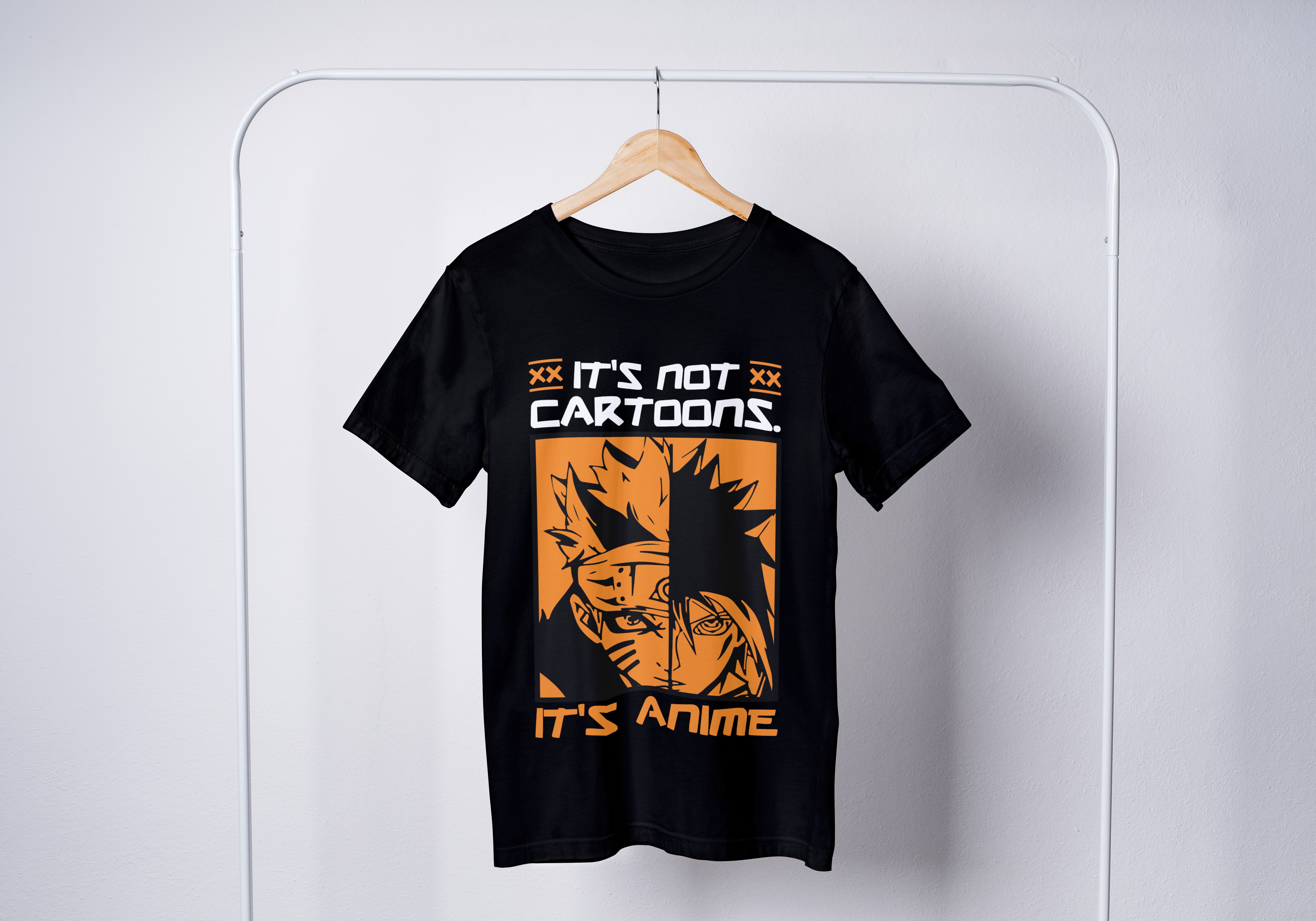 Naruto Tops - חולצה נארוטו זה לא קרטון זה אנימה - נארוטו